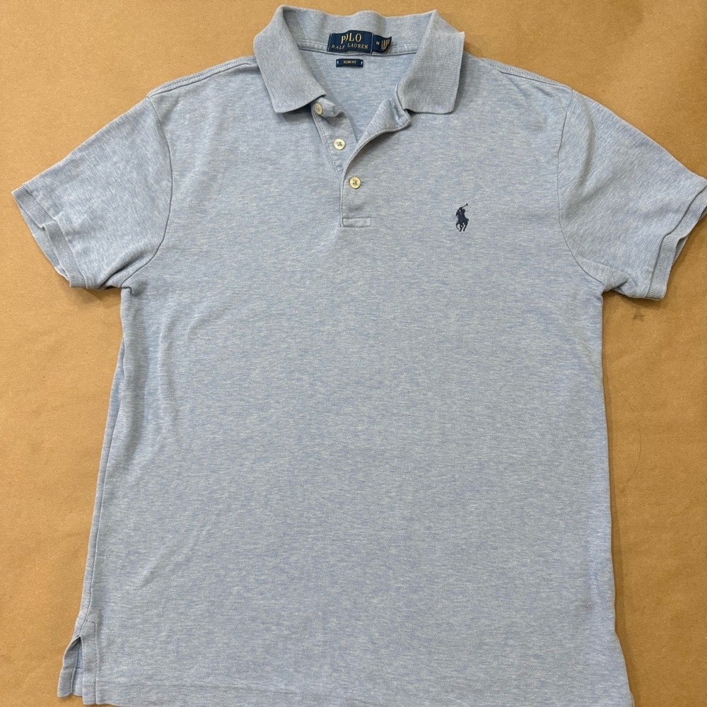 Polo by Ralph Lauren Light Blue Slim Fit Polo